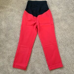 Women’s pink Maternity Size 4 dress pants from Loft